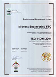 ISO 14001:2004 | Mideast Engineering FZC