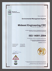 ISO 14001:2004 | Mideast Engineering FZC